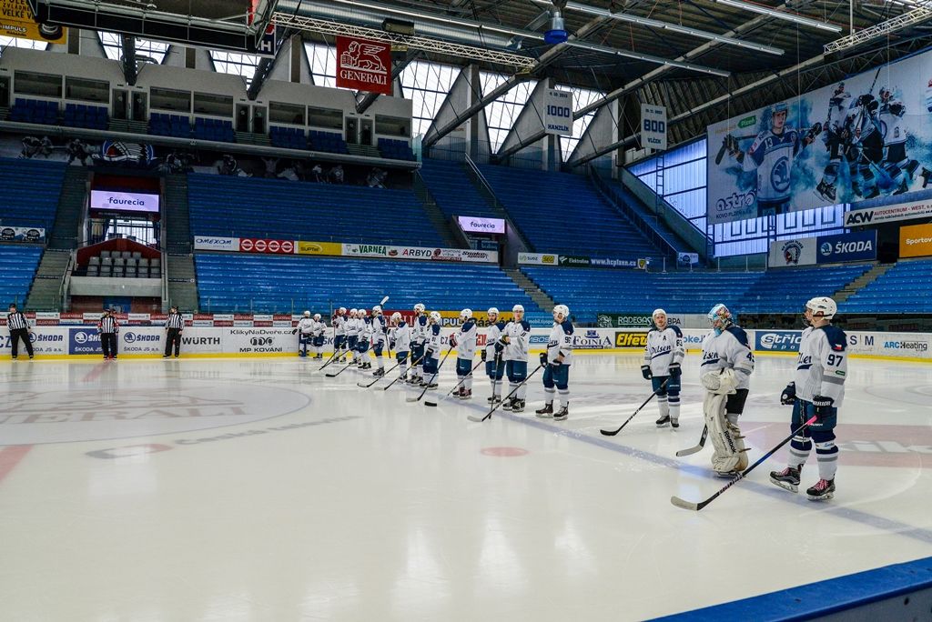Zápas Akademiků Plzeň vs. Cavaliers Brno o postup do Play-off Evropské univerzitní hokejové ligy (foto: M. Pecuch, 6.3.2018)