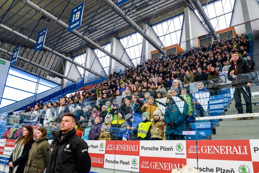 Zápas Akademiků Plzeň vs. Cavaliers Brno o postup do Play-off Evropské univerzitní hokejové ligy (foto: M. Pecuch, 6.3.2018)