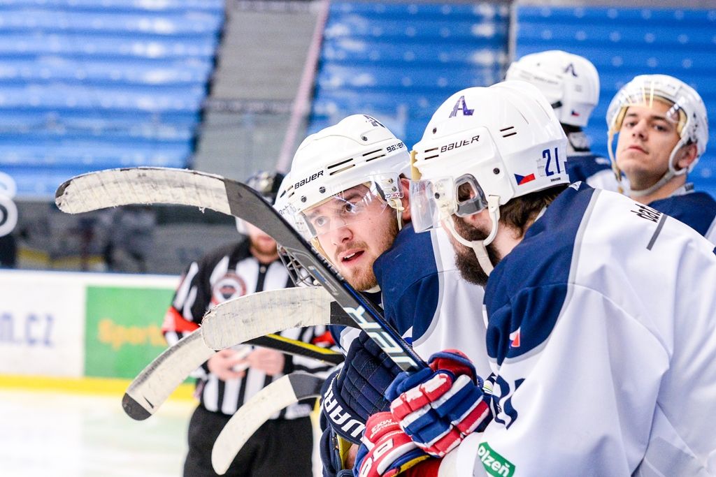 Zápas Akademiků Plzeň vs. Cavaliers Brno o postup do Play-off Evropské univerzitní hokejové ligy (foto: M. Pecuch, 6.3.2018)
