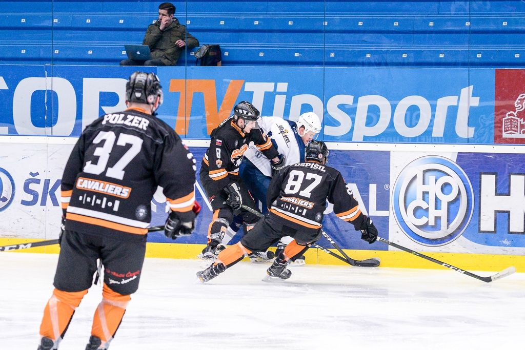 Zápas Akademiků Plzeň vs. Cavaliers Brno o postup do Play-off Evropské univerzitní hokejové ligy (foto: M. Pecuch, 6.3.2018)