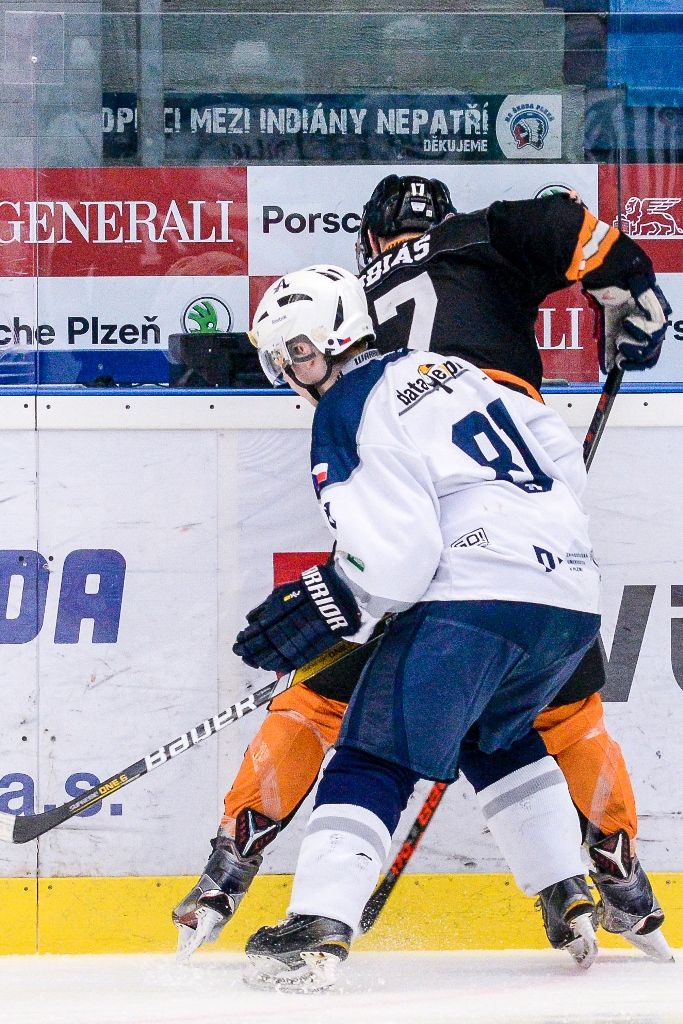 Zápas Akademiků Plzeň vs. Cavaliers Brno o postup do Play-off Evropské univerzitní hokejové ligy (foto: M. Pecuch, 6.3.2018)