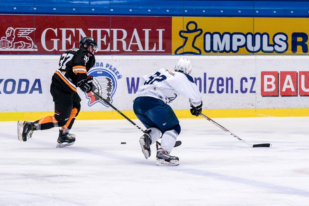 Zápas Akademiků Plzeň vs. Cavaliers Brno o postup do Play-off Evropské univerzitní hokejové ligy (foto: M. Pecuch, 6.3.2018)