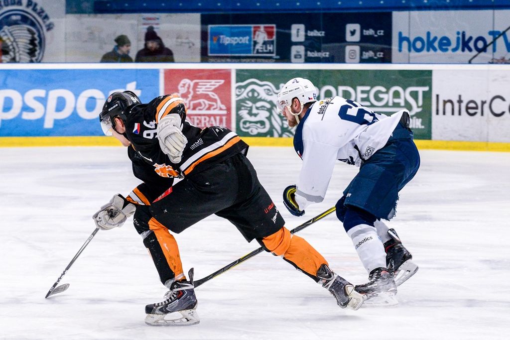 Zápas Akademiků Plzeň vs. Cavaliers Brno o postup do Play-off Evropské univerzitní hokejové ligy (foto: M. Pecuch, 6.3.2018)