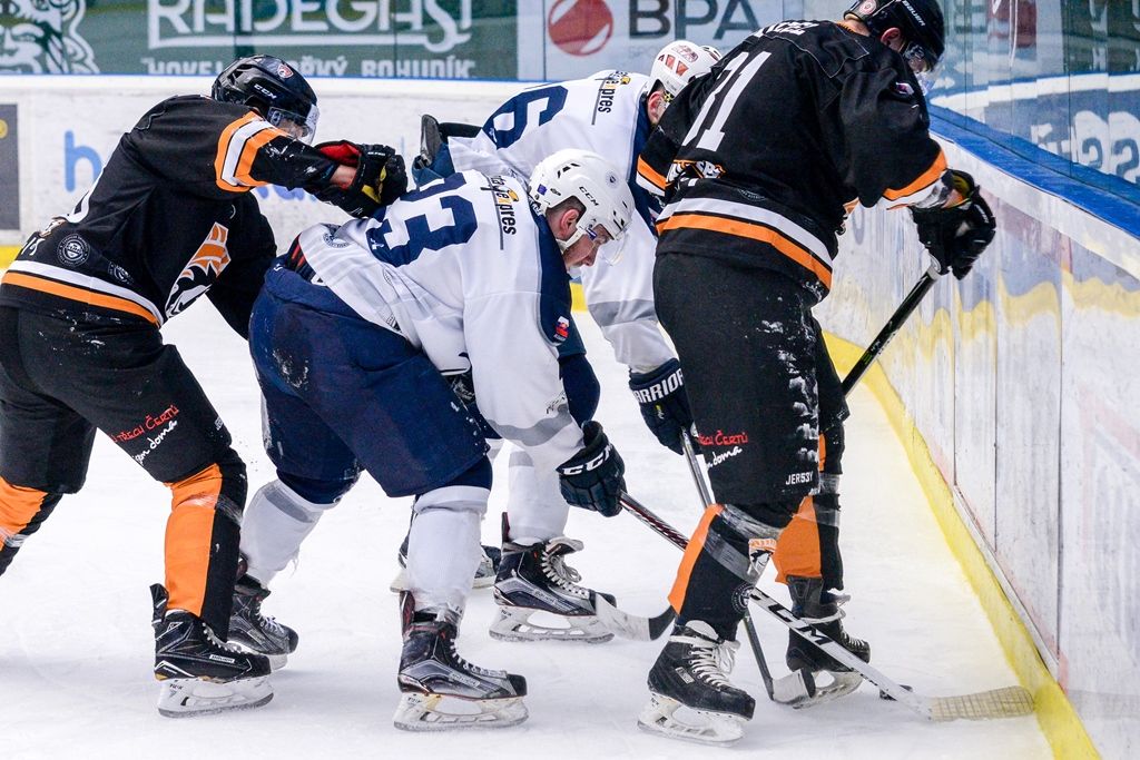 Zápas Akademiků Plzeň vs. Cavaliers Brno o postup do Play-off Evropské univerzitní hokejové ligy (foto: M. Pecuch, 6.3.2018)