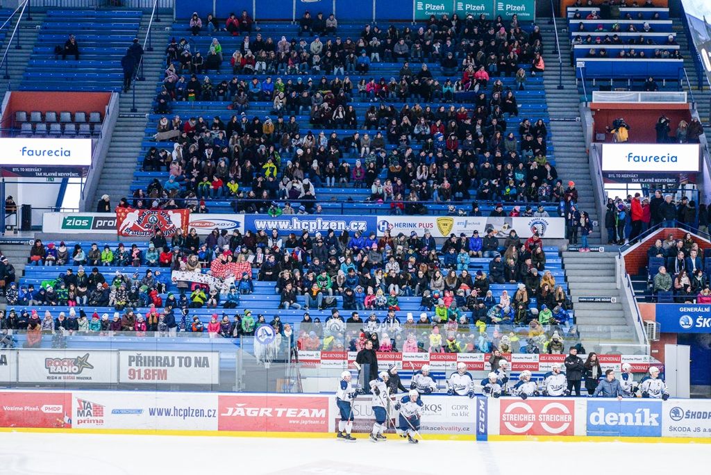 Zápas Akademiků Plzeň vs. Cavaliers Brno o postup do Play-off Evropské univerzitní hokejové ligy (foto: M. Pecuch, 6.3.2018)