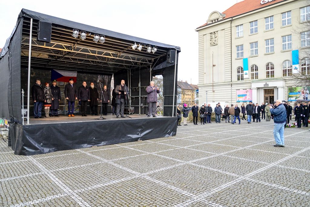 Plzeň si připomněla narození T. G. Masaryka (foto: M. Pecuch, 7.3.2018)
