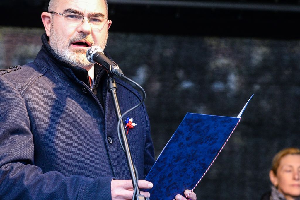 Plzeň si připomněla narození T. G. Masaryka (foto: M. Pecuch, 7.3.2018)