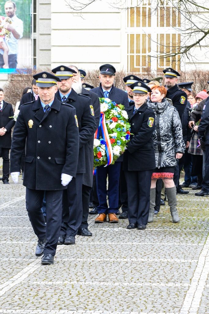 Plzeň si připomněla narození T. G. Masaryka (foto: M. Pecuch, 7.3.2018)