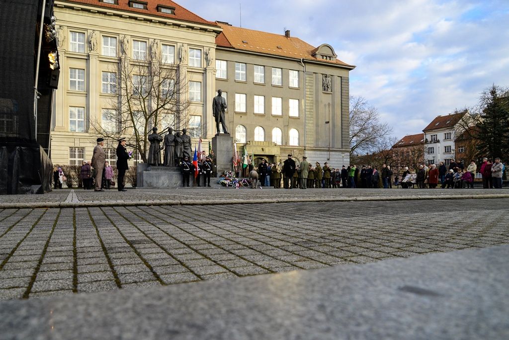 Plzeň si připomněla narození T. G. Masaryka (foto: M. Pecuch, 7.3.2018)