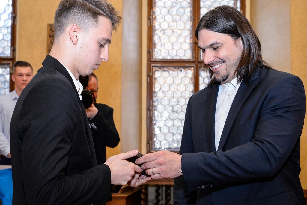 Sportovci Plzně 2017 převzali ocenění na radnici (foto: M. Pecuch, 20.3.2018)