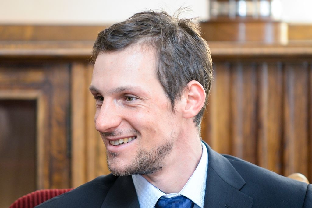 Olympionici z Pchjongčangu zavítali na radnici (foto: M. Pecuch, 21.3.2018)