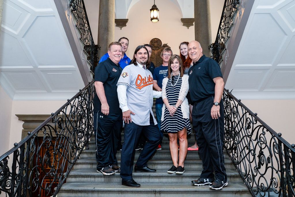 Do Plzně zavítal slavný baseballista Cal Ripken (foto: M. Pecuch, 22.4.2018)