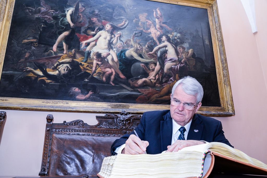 Slavnosti svobody 2018 - Americký velvyslanec přijel na zahájení Slavností svobody (foto: M. Pecuch, 3.5.2018)