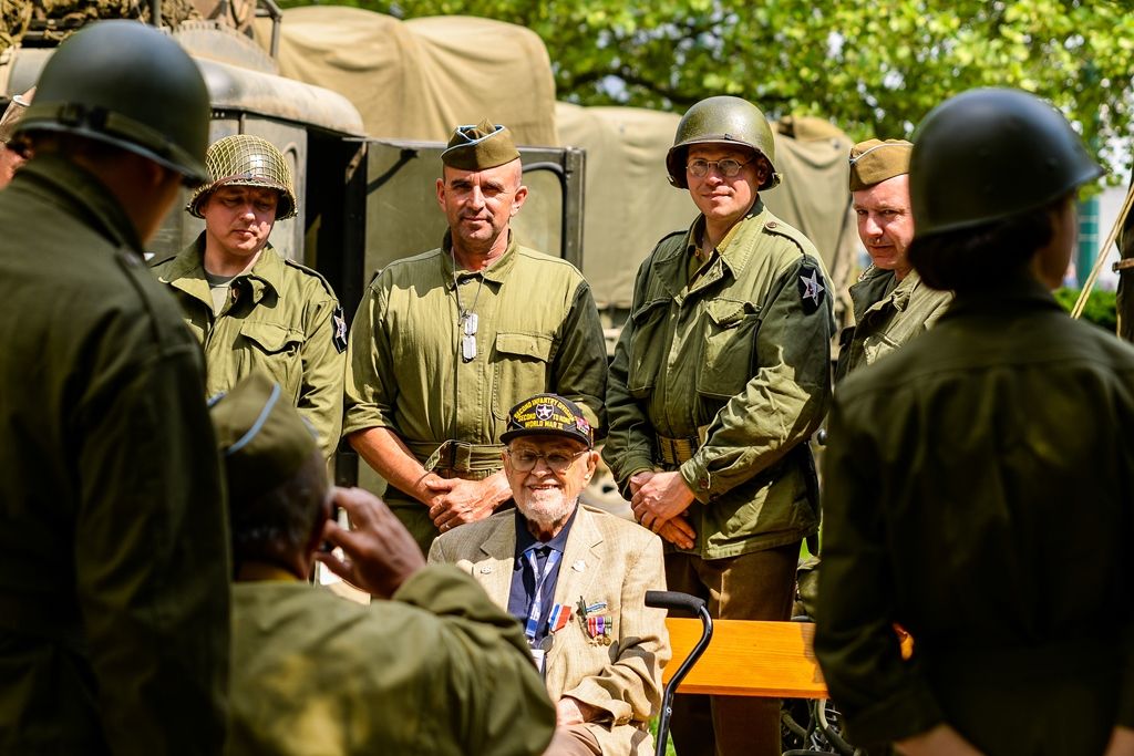Slavnosti svobody 2018 - Nálada v dobových vojenských kempech a kolem nich (foto: M. Pecuch, 4.5.2018)