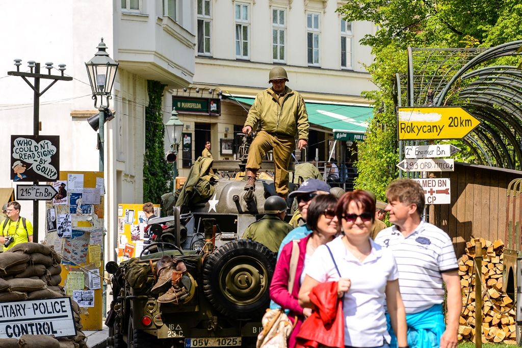Slavnosti svobody 2018 - Nálada v dobových vojenských kempech a kolem nich (foto: M. Pecuch, 4.5.2018)
