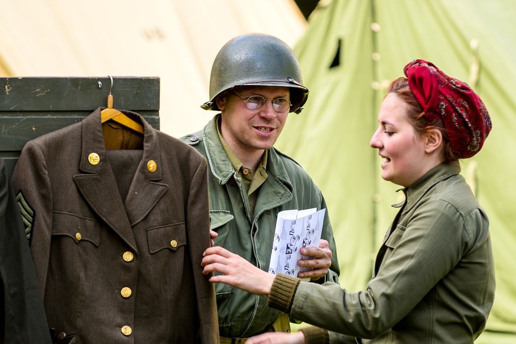 Slavnosti svobody 2018 - Nálada v dobových vojenských kempech a kolem nich (foto: M. Pecuch, 4.5.2018)