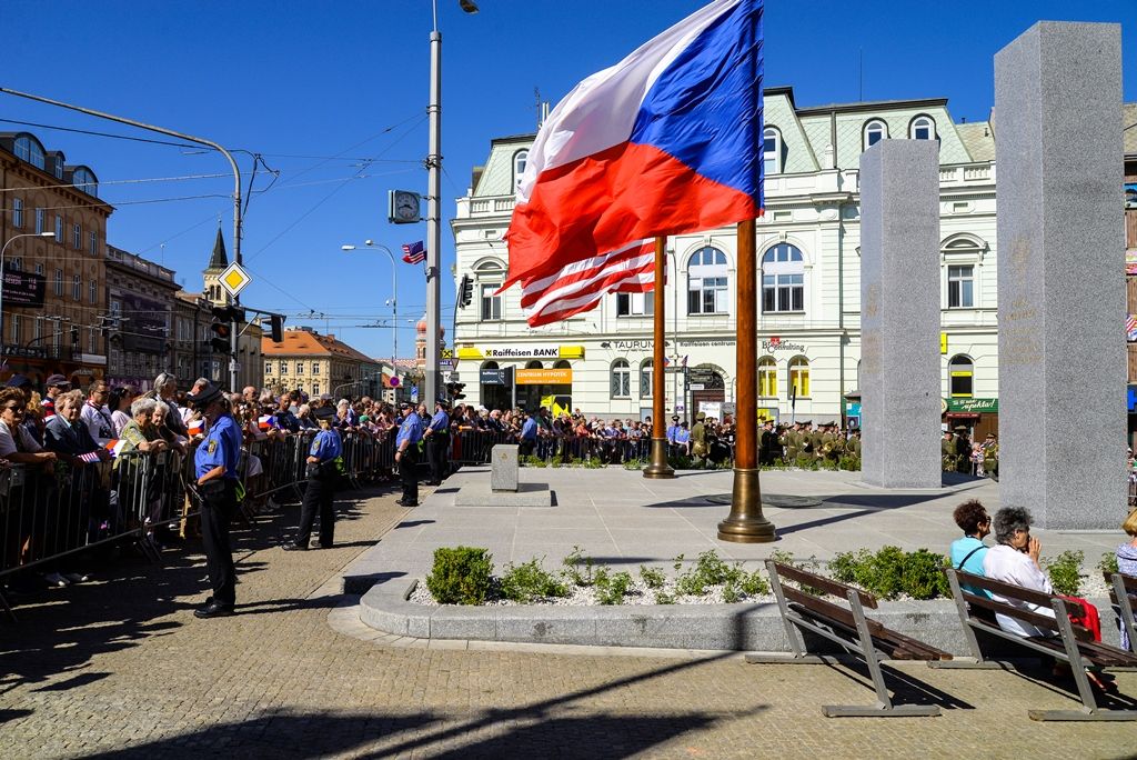 Slavnosti svobody 2018 - Vzpomínkový akt Díky, Ameriko! (foto: M. Pecuch, 6.5.2018)
