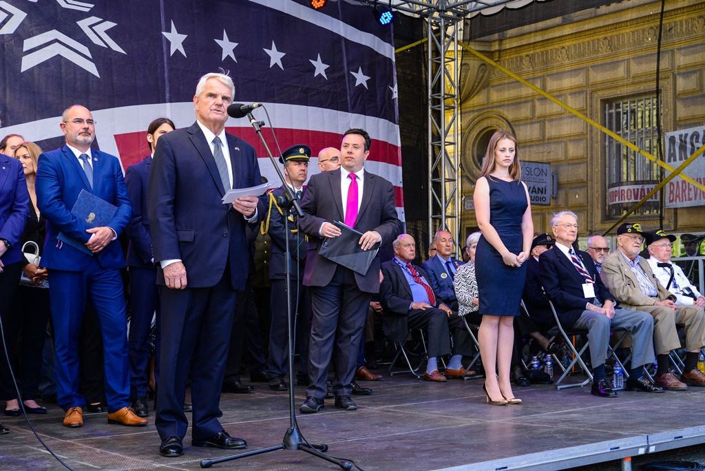 Slavnosti svobody 2018 - Vzpomínkový akt Díky, Ameriko! (foto: M. Pecuch, 6.5.2018)