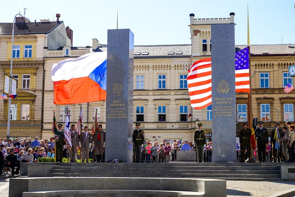Slavnosti svobody 2018 - Vzpomínkový akt Díky, Ameriko! (foto: M. Pecuch, 6.5.2018)