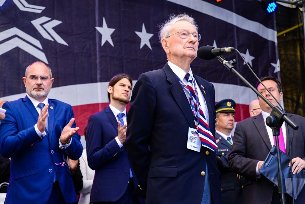 Slavnosti svobody 2018 - Vzpomínkový akt Díky, Ameriko! (foto: M. Pecuch, 6.5.2018)