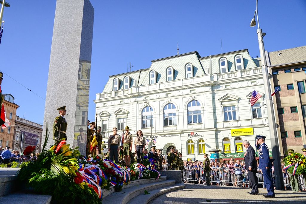 Slavnosti svobody 2018 - Vzpomínkový akt Díky, Ameriko! (foto: M. Pecuch, 6.5.2018)