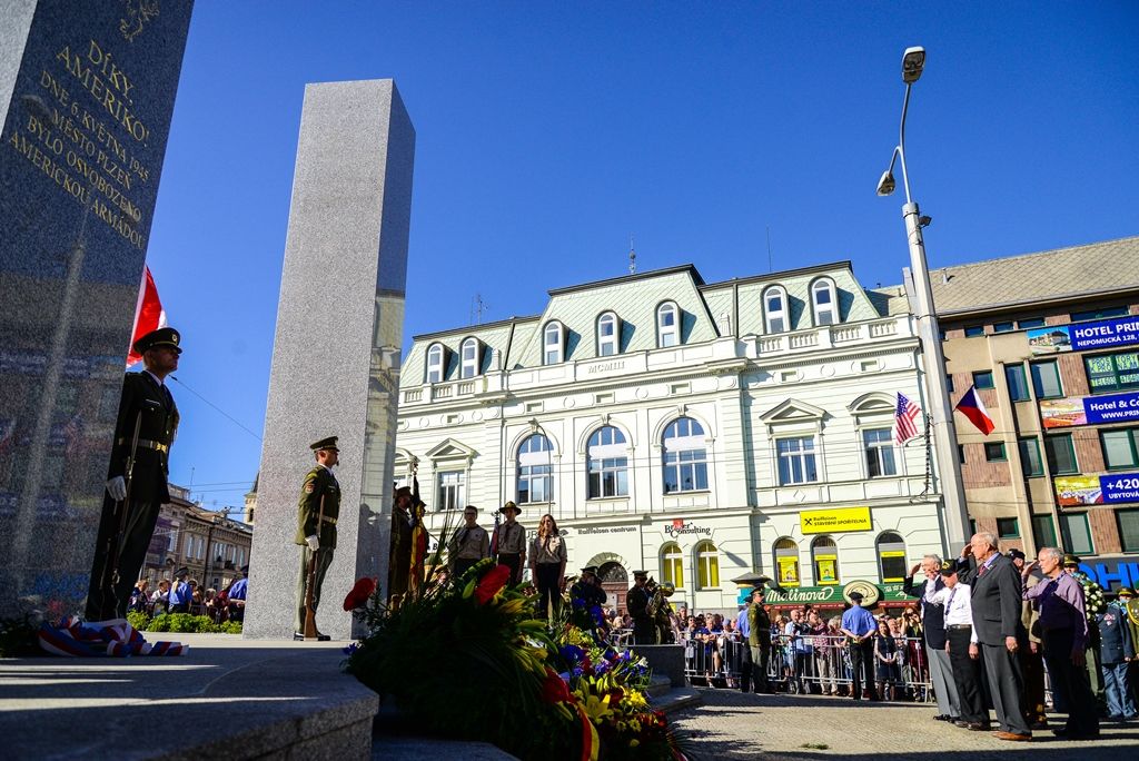 Slavnosti svobody 2018 - Vzpomínkový akt Díky, Ameriko! (foto: M. Pecuch, 6.5.2018)