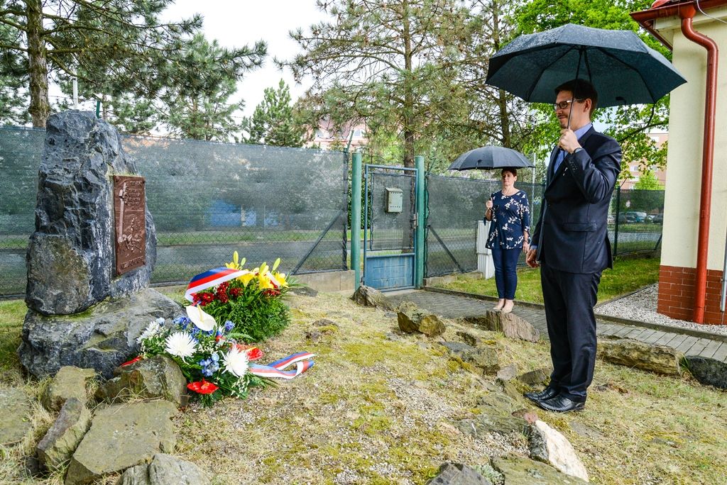 Slavnosti svobody 2018 - Pietní akty v ulici Hřbitovní a na střelnici Lobzy (foto: M. Pecuch, 9.5.2018)