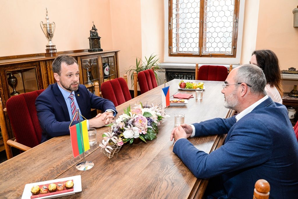 Litevský velvyslanec zavítal poprvé do Plzně (foto: M. Pecuch, 16.5.2018)