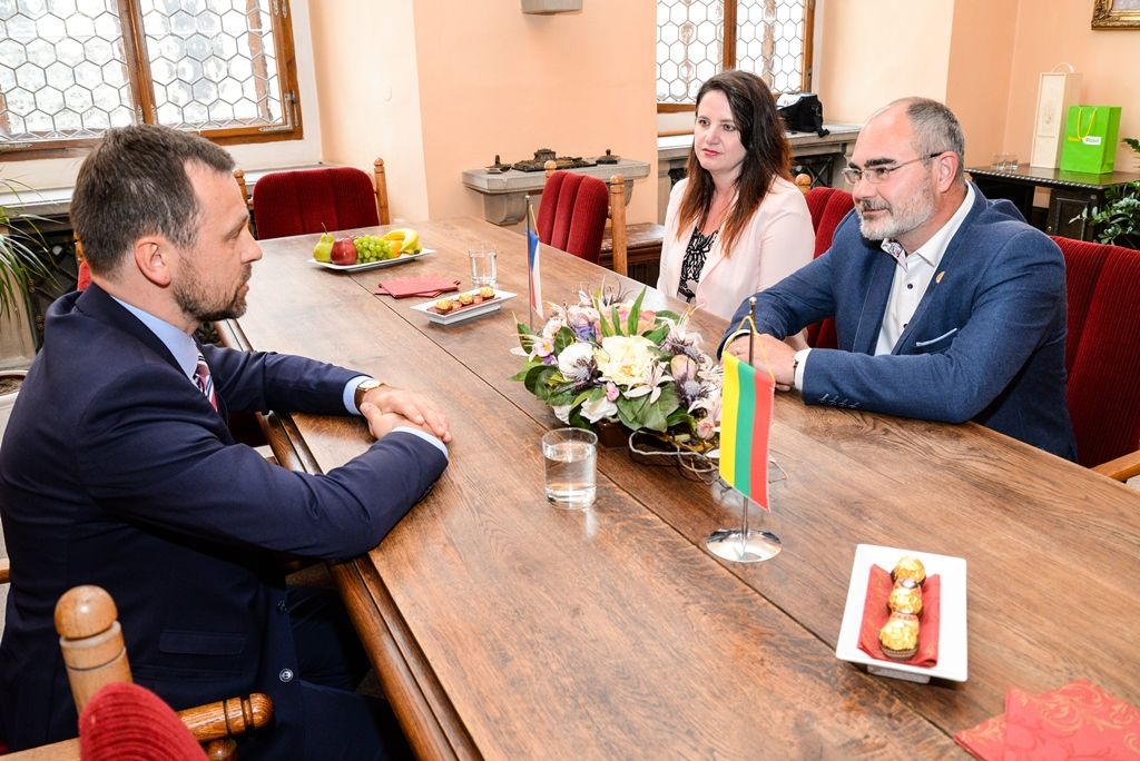 Litevský velvyslanec zavítal poprvé do Plzně (foto: M. Pecuch, 16.5.2018)