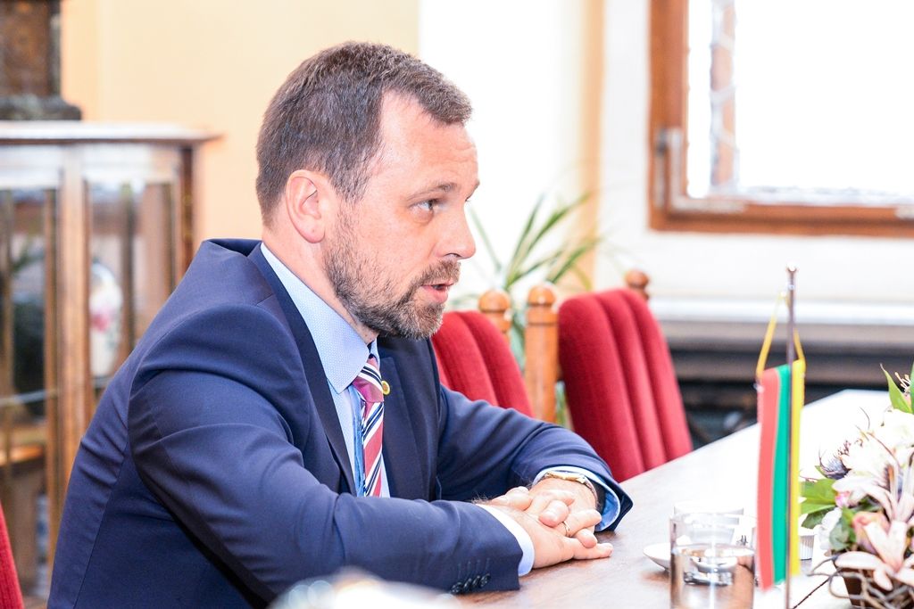 Litevský velvyslanec zavítal poprvé do Plzně (foto: M. Pecuch, 16.5.2018)