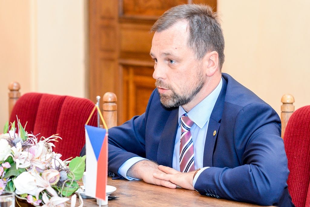 Litevský velvyslanec zavítal poprvé do Plzně (foto: M. Pecuch, 16.5.2018)