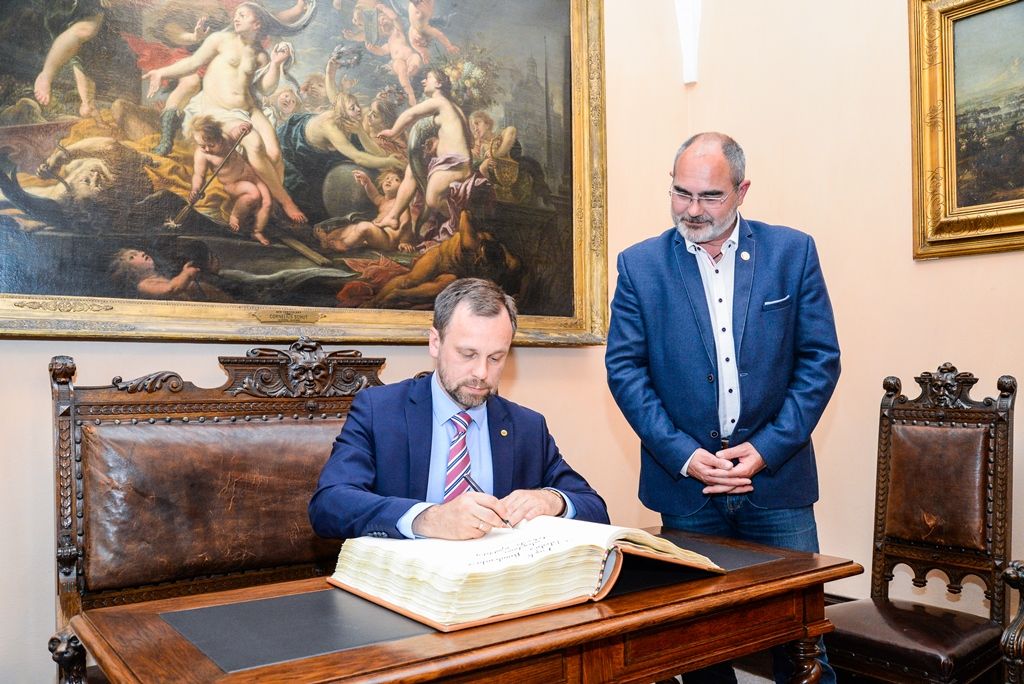 Litevský velvyslanec zavítal poprvé do Plzně (foto: M. Pecuch, 16.5.2018)