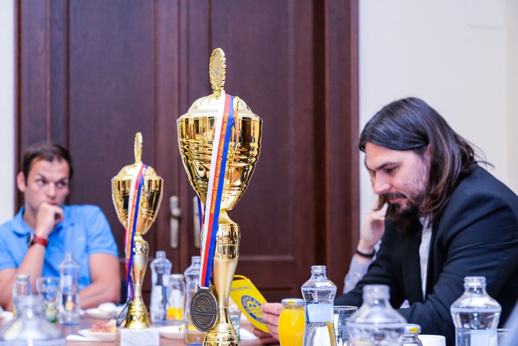 Primátor přijal úspěšné plavkyně a plavce (foto: M. Pecuch, 17.5.2018)