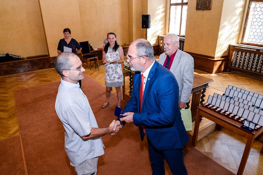 Město Plzeň s Českým červeným křížem ocenilo dárce krve (foto: M. Pecuch, 30.5.2018)