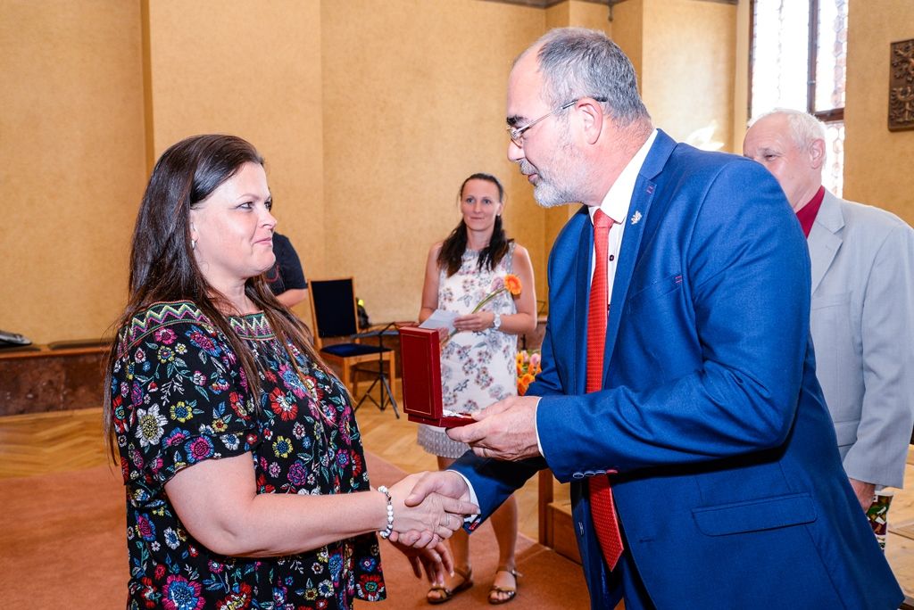 Město Plzeň s Českým červeným křížem ocenilo dárce krve (foto: M. Pecuch, 30.5.2018)