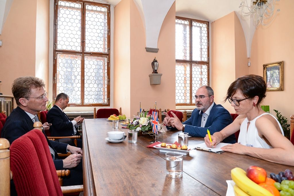 Britský velvyslanec zavítal na plzeňskou radnici (foto: M. Pecuch, 31.5.2018)
