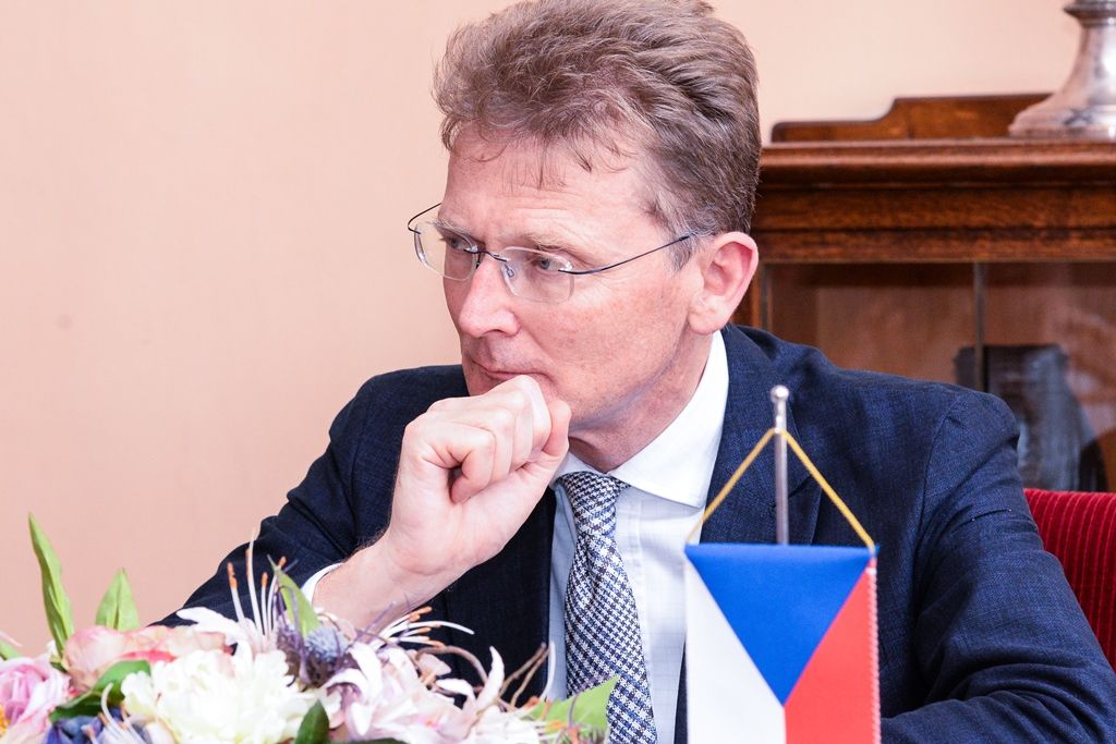 Britský velvyslanec zavítal na plzeňskou radnici (foto: M. Pecuch, 31.5.2018)