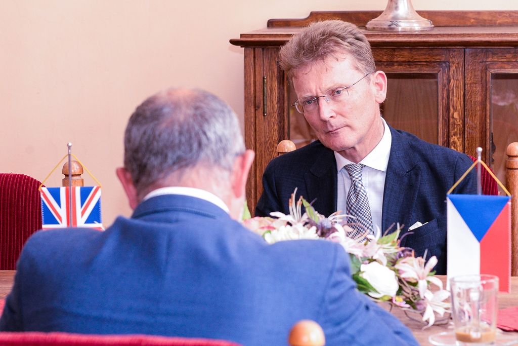 Britský velvyslanec zavítal na plzeňskou radnici (foto: M. Pecuch, 31.5.2018)