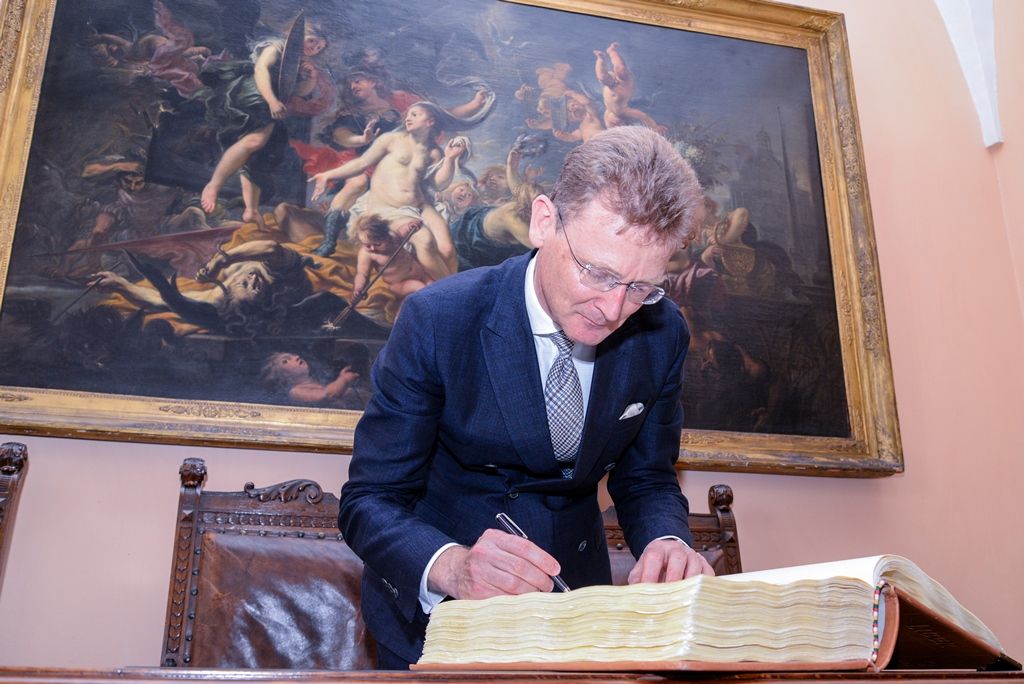 Britský velvyslanec zavítal na plzeňskou radnici (foto: M. Pecuch, 31.5.2018)