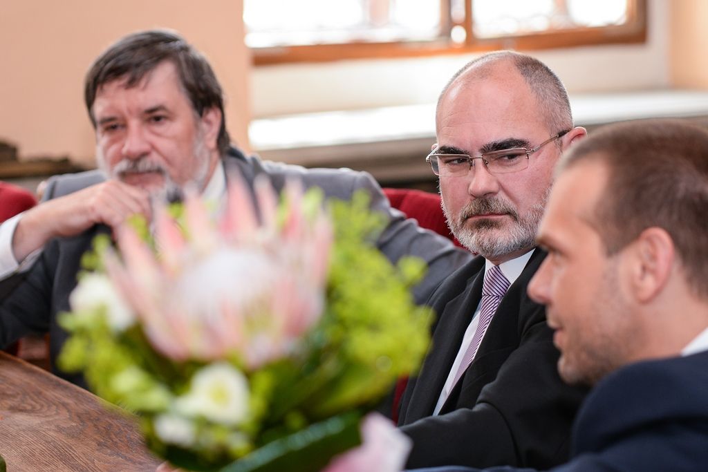 Filozof a politik Daniel Kroupa získal v Plzni prestižní Cenu 1. června (foto: M. Pecuch, 1.6.2018)