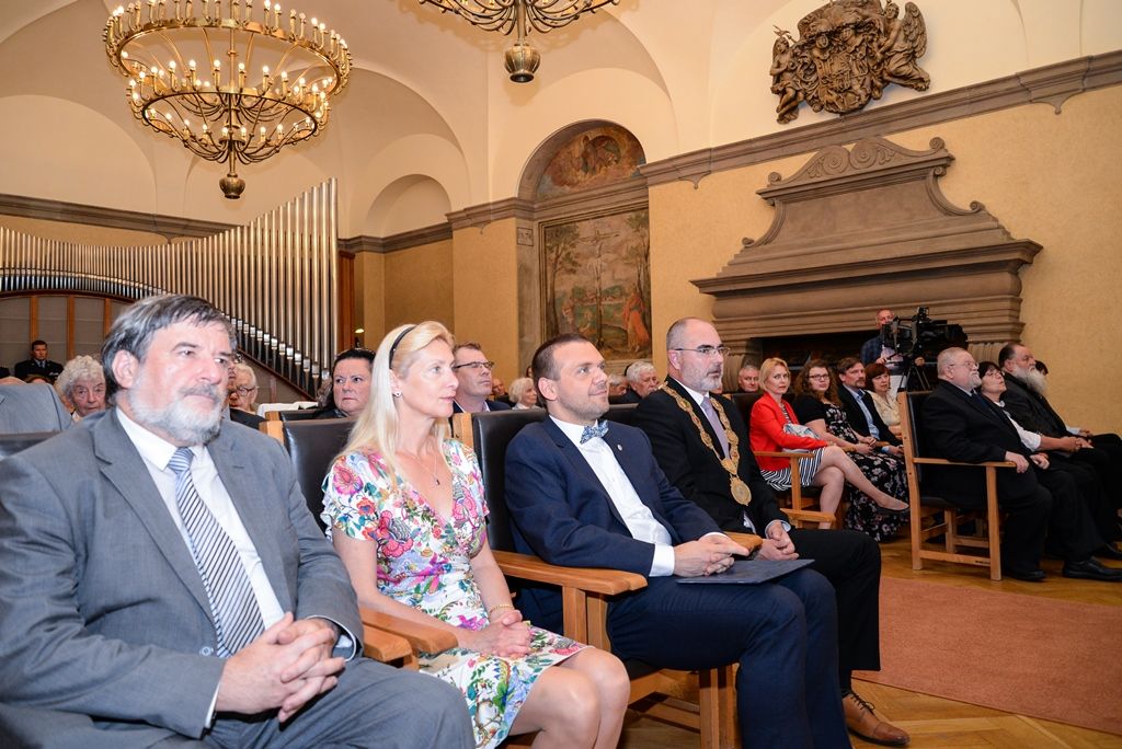 Filozof a politik Daniel Kroupa získal v Plzni prestižní Cenu 1. června (foto: M. Pecuch, 1.6.2018)