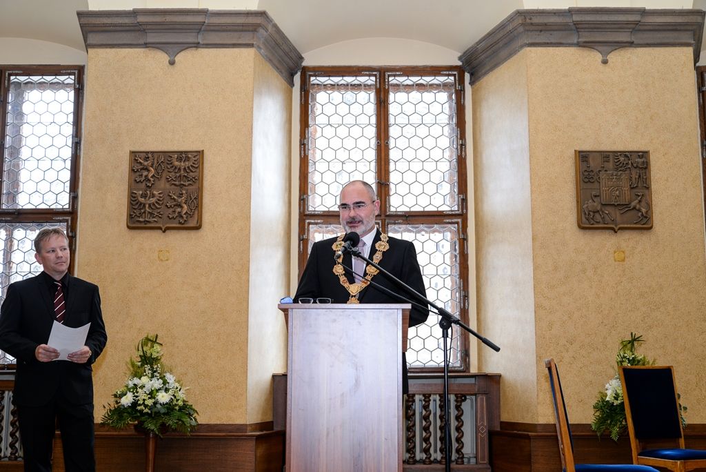 Filozof a politik Daniel Kroupa získal v Plzni prestižní Cenu 1. června (foto: M. Pecuch, 1.6.2018)