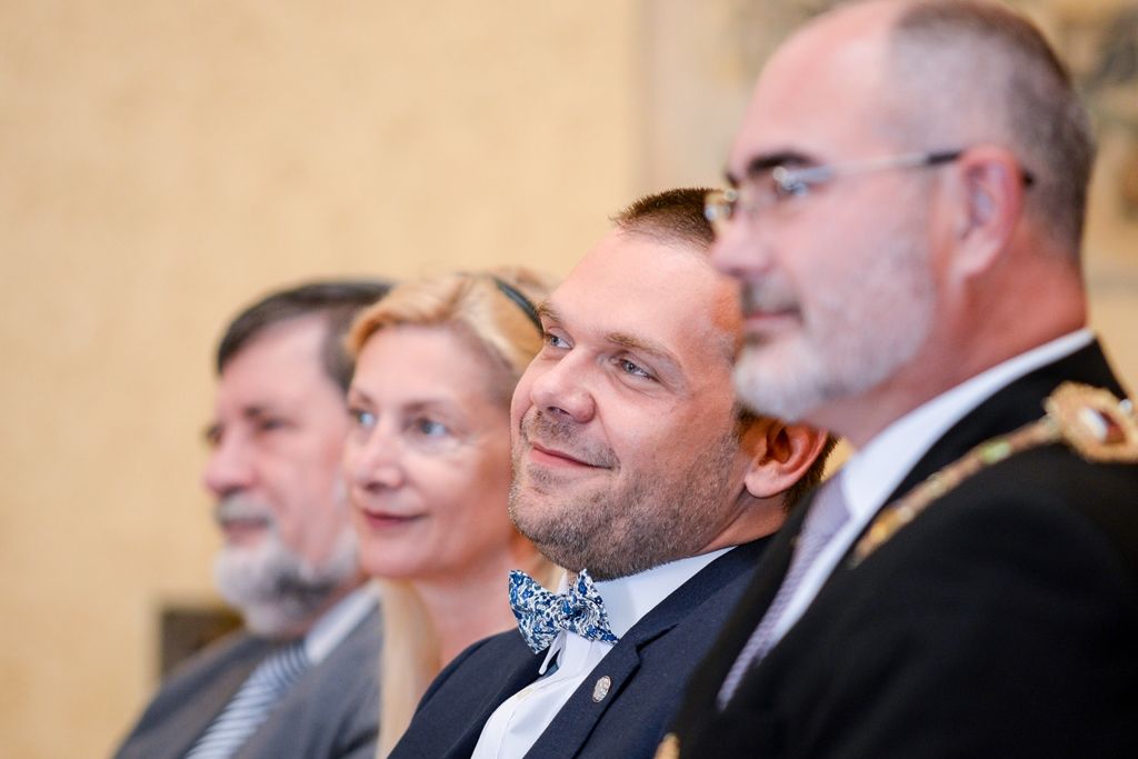 Filozof a politik Daniel Kroupa získal v Plzni prestižní Cenu 1. června (foto: M. Pecuch, 1.6.2018)