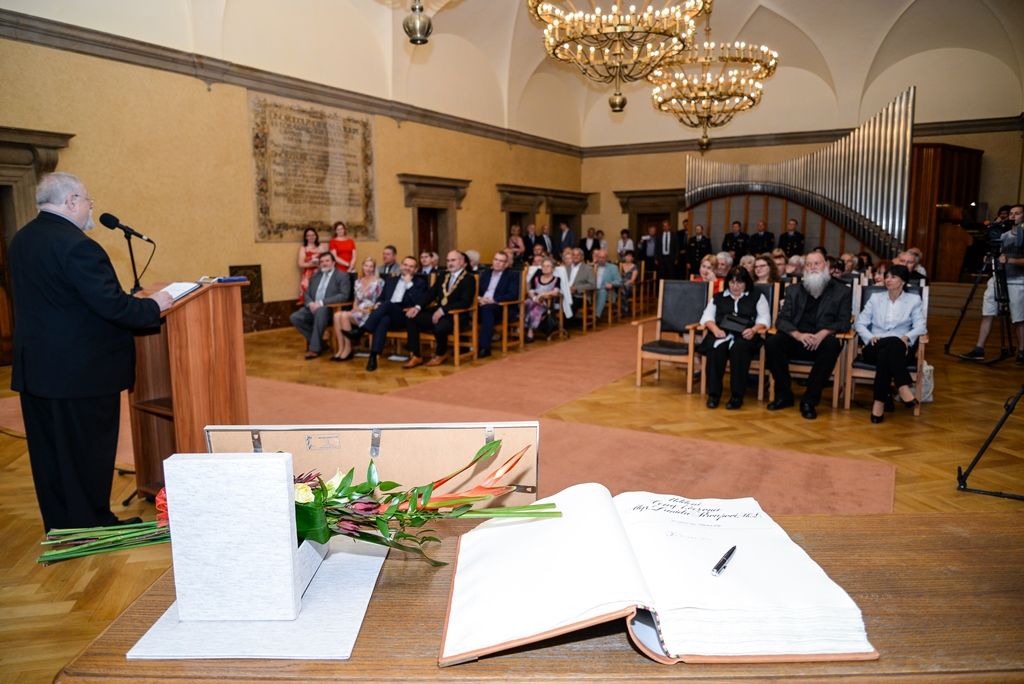 Filozof a politik Daniel Kroupa získal v Plzni prestižní Cenu 1. června (foto: M. Pecuch, 1.6.2018)