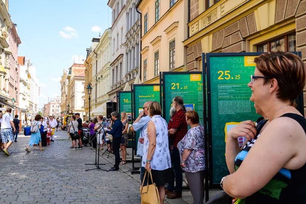 Plzeň netradičně představuje své základní školy (foto: M. Pecuch, 4.6.2018)