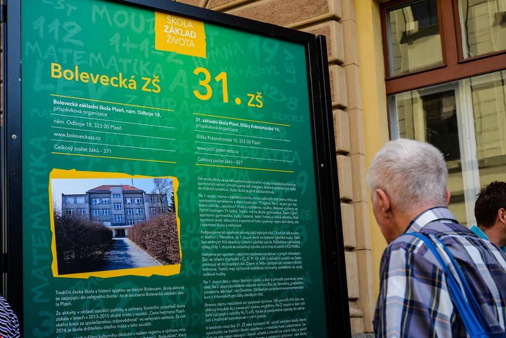 Plzeň netradičně představuje své základní školy (foto: M. Pecuch, 4.6.2018)