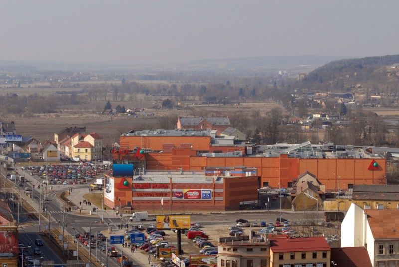 Pohled na Plzeň z věže katedrály sv. Bartoloměje (9. 3. 2011)