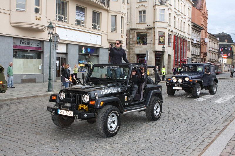 Součástí programu Slavností svobody 2010 byla i prezentace Jeep Wrangler Clubu.