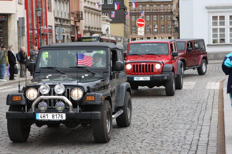 Součástí programu Slavností svobody 2010 byla i prezentace Jeep Wrangler Clubu.