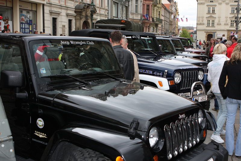 Součástí programu Slavností svobody 2010 byla i prezentace Jeep Wrangler Clubu.